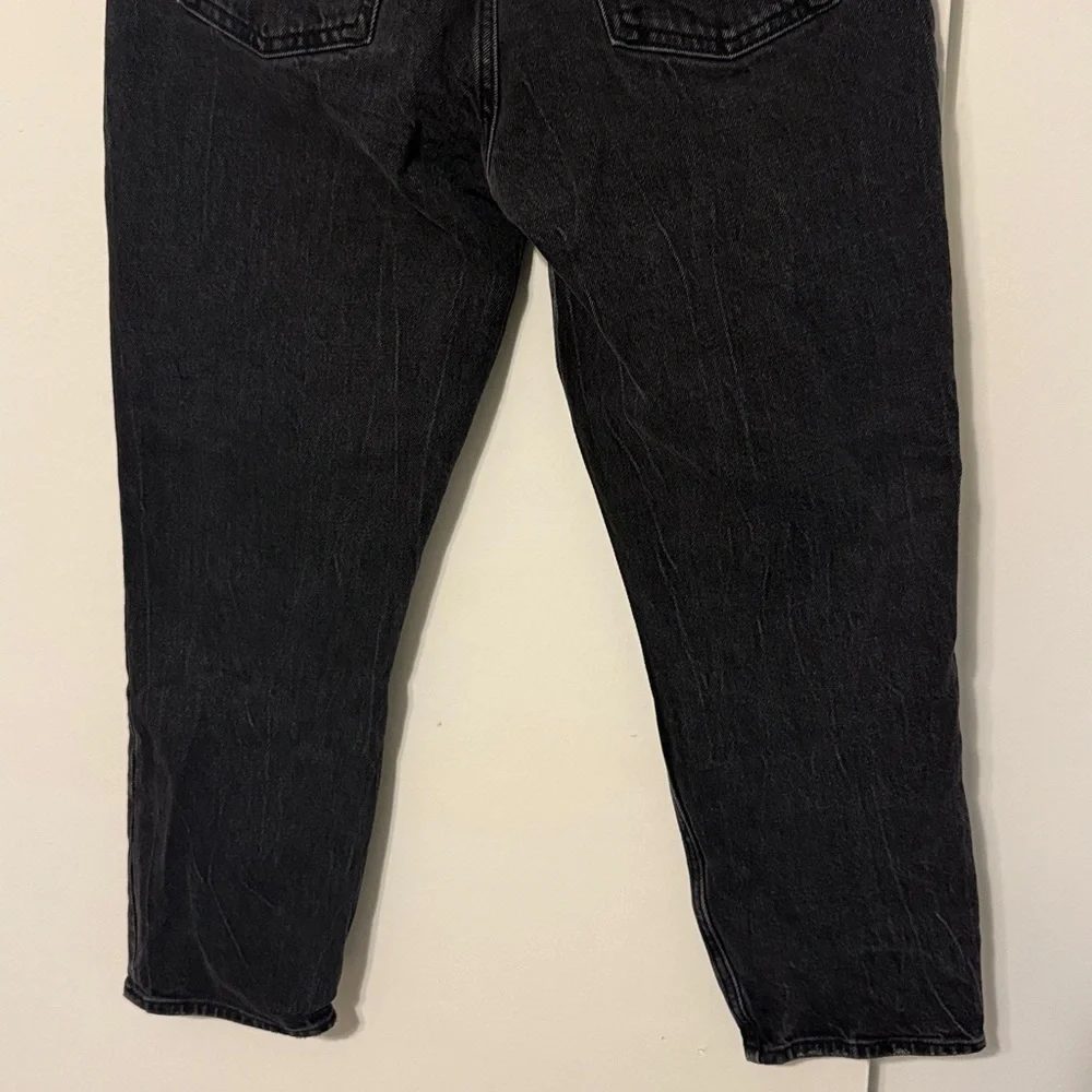 Abercrombie & Fitch The Mom High Rise Black Wash Jeans 4 Short